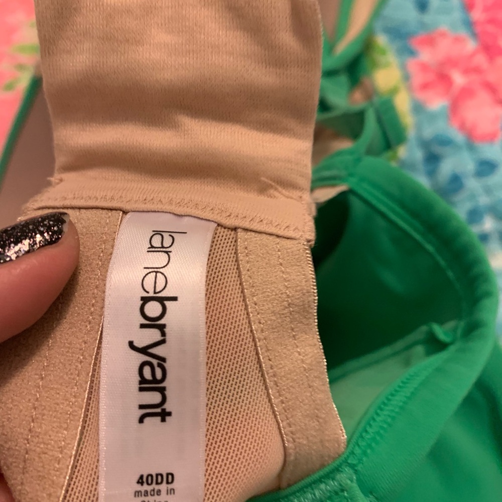 Lane Bryant Emerald Swim Top 40DD - Picture 3 of 3